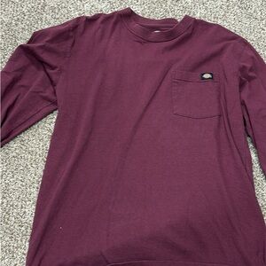 Dickies Red Long Sleeve Tee